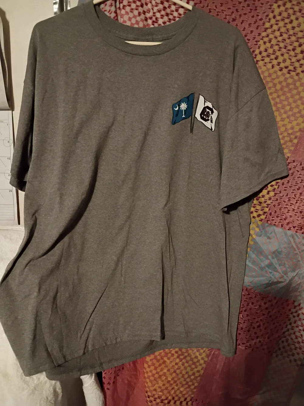 University of South Carolina Dog Graphic Short Sleeve Tee - Gray/Brown/Blue